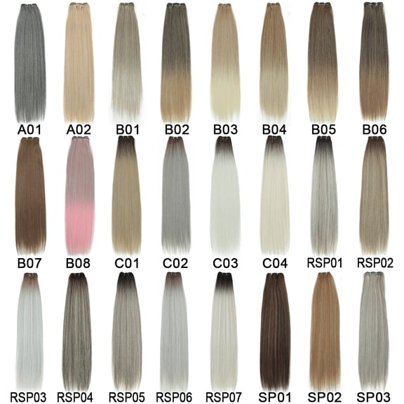 Bone Straight Synthetic Hair Bundles Ombre Blonde Hair Weft Super Long 26 Inch Straight Hair Weave Extensions