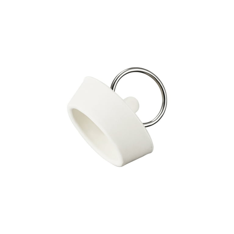 Uxcell Rubber Sink Plug, White Drain Stopper Fit 1-3/4 to 1-7/8