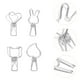 thumbnail image 3 of KAKOWELY 20 pinzas de acero inoxidable, prácticas abrazaderas de resorte para ropa del hogar., 3 of 4