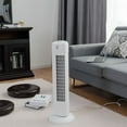 thumbnail image 3 of Fantask 35W 28" Oscillating Tower Fan 3 Wind Speed Quiet Cooling White, 3 of 10