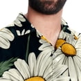 thumbnail image 5 of Daisy Men's Short Sleeve Casual Printed Button Down Beach Shirt Summer Unisex Top, 5 of 6