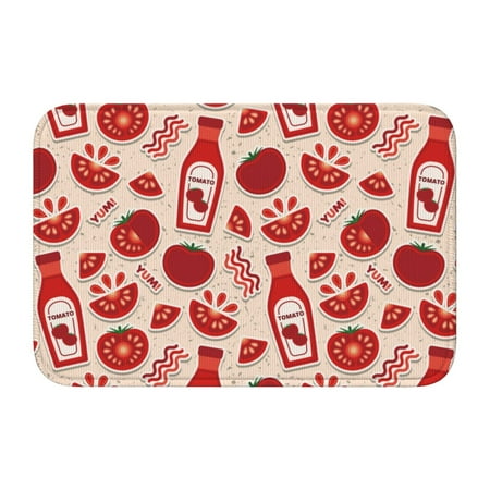 

Adjustable Apron - Bib Apron for Men Women Cute Tomato Ketchup Waterproof Chef Aprons for Kitchen Gardening Cooking