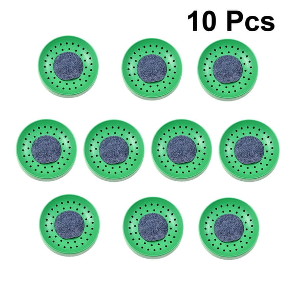 BESTOYARD 10pcs Pigeon Nesting Bowl Plastic Green Basin for Bird Breeding