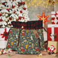 thumbnail image 6 of Yiaed Cute Animal Forest Print Christmas Small Burlap Bags with Drawstring, Burlap Gift Bags Christmas Linen Treat Sacks Gift Wrapping Bags Xmas Holiday Party-Black, 6 of 8