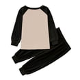 thumbnail image 4 of ZTKWD Toddler Girls Soft Comfy Tencel Solid Raglan All-weather 2pcs Set 6M-12Y, 4 of 5