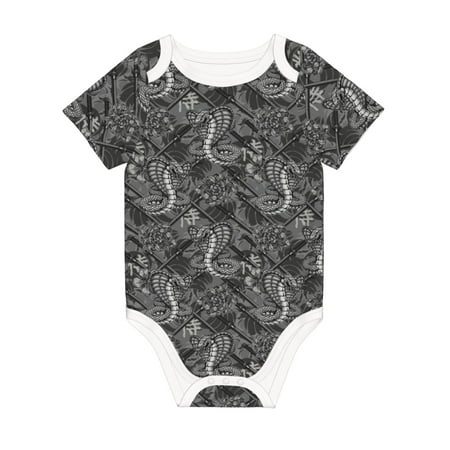 

Matuu Snake for Baby Short-Sleeve Bodysuit Soft Cotton Comfortable and Breathable Perfect for Newborns and Infants