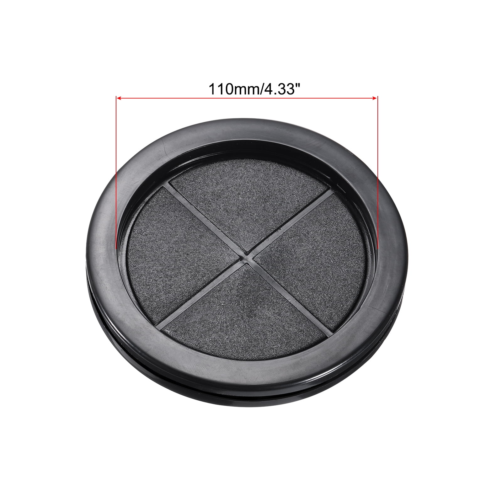 Rubber Grommet Round Double-Sided Mount Dia 120 mm ID 110 mm for Wire Protection Pack of 8