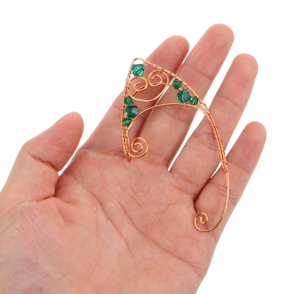 HONMEET 2pcs Women Ear Non Piercing Vintage Metal Wrap Jewelry Accessory for Costume Cosplay Party