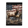 thumbnail image 3 of FUIALDOLG Elk American Flag Forest Trifold Card Wallet for Sports, Polyester Kids Trifold Wallet with Lightweight Slim Children's Wallet, 3 of 7