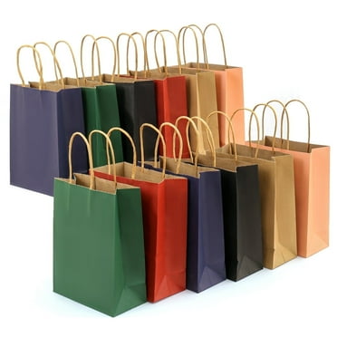 24PCS Small Gift Bags 6 Assorted Party Favor Bags with Handles Rainbow Goodie Bags - Best Dad Present