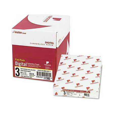 Fast Pack Carbonless 3-Part Paper 8.5 x 11, Pink/Canary/White, 500 Sheets/Ream, 5 Reams/Carton