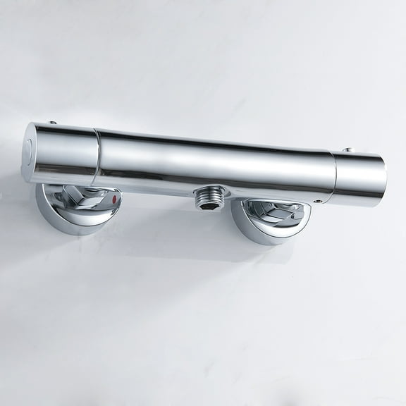 Miuline Chrome Bathroom Thermostatic Shower Bath Mixer Taps Bar Valve Brass 1/2" Outlet✧