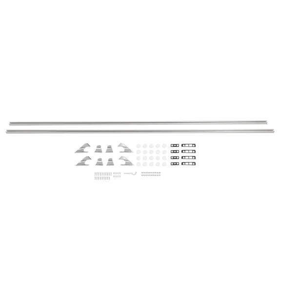 Kojem Truck Bed Rails for 1967-1991 Chevy GMC Heavy Duty Long Bed Trucks Chrome