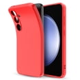 thumbnail image 3 of Elegant Choise Phone Case with 3 Pcs Screen Protector for Samsung Galaxy S23 FE 5G Liquid Silicone Protective Phone Cover, Red, 3 of 18