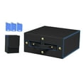 thumbnail image 4 of Caja para guardar cartas coleccionables, organizador de gran capacidad para tarjetas de béisbol de adultos. negro azul, 4 of 8
