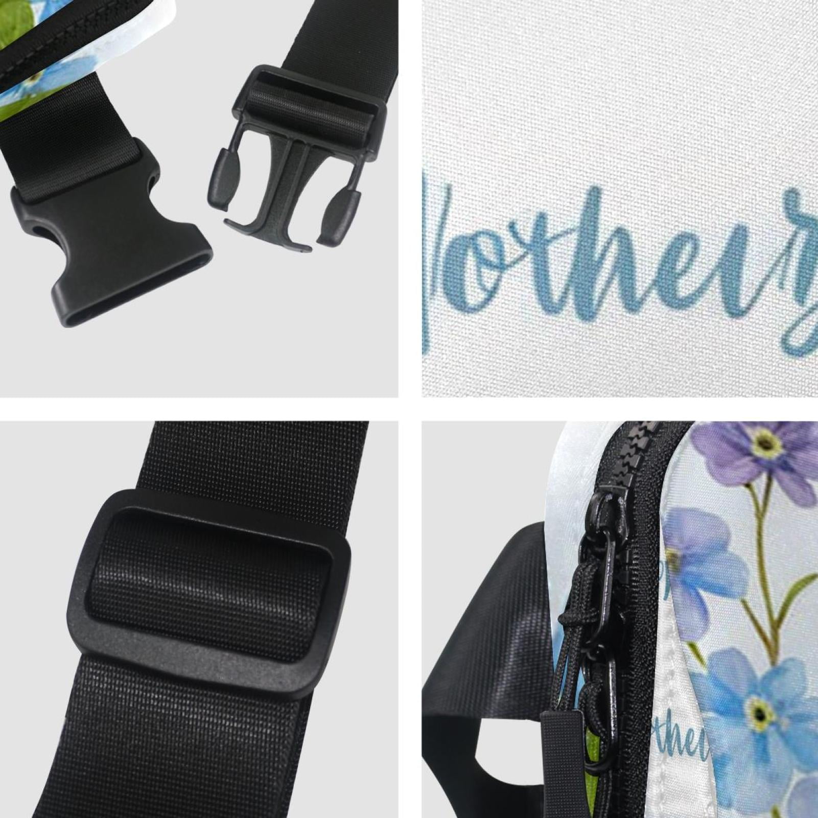 Mother's Day Lightweight, Adjustable Waist Pack Crossbody Bag Running Belt with Extension Strap - Unisex