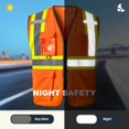 thumbnail image 3 of SKSAFETY High Visibility Safety Vest - Class 2 Reflective Construction Work Vest with Zipper, Hi Vis Safety Vests for Men, 3 of 5