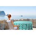 thumbnail image 2 of Vargottam Indoor/OutdoorRoundTablecloth 58 InchRoundTablecloth Waterproof PatioTableCloths,Spring/SummerTableCovers For Backyard CircularTable/Bbqs/Picnic -Turquoise Blue, 2 of 8