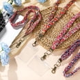 thumbnail image 7 of 4 Pcs Stretchy Scrunchie Lanyards with 8 ID Holder for ID Badges and Keys, Cute Neck Scrunchie Lanyard for Teacher Appreciation Gifts Nurses School Classroom(Colorful,Floral Style), 7 of 7