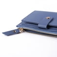 thumbnail image 4 of 3pcs Fashion Fashion Solid Color Sold Sporter PU Billet Cuero (azul), 4 of 9