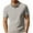 Khaki, variant on Men Polo Shirts Solid Color Button Collared Short Sleeve Business Tops Casual Loose Comfortable Trend T Shirts for Man