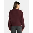 thumbnail image 3 of Time and Tru Women's Fringe Pullover Sweater, Midweight, Sizes XS-XXXL, 3 of 5