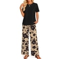 thumbnail image 4 of Fantaslook Two Piece Sets for Women Summer Vacation Outfits Boho Lounge Sets Beach Airport Travel Matching Clothing, 4 of 9