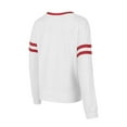 thumbnail image 3 of Women's Concepts Sport  White Alabama Crimson Tide Borough French Terry Arch Over Long Sleeve Top, 3 of 3