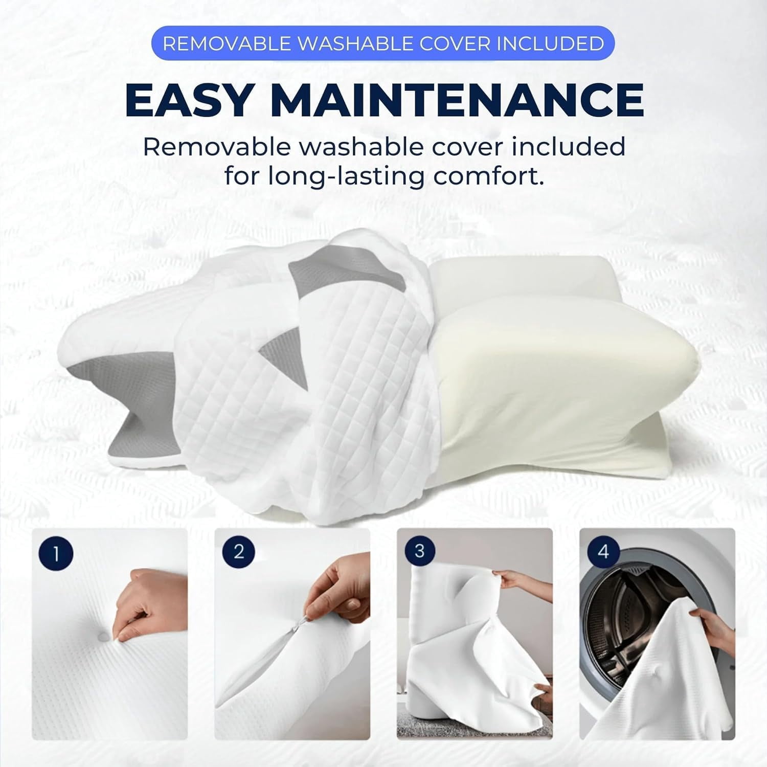 Airway Pro Sleep Apnea Relief Pillow, Pillow Haven Neck Pillow, Ergonomic Adjustable Height Neck Support Memory Foam Bed Pillows, Odorless Orthopedic Deep Sleep Cervical Pillows