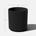 thumbnail image 4 of Veradek Demi Series  20" Plastic-Stone Planter - Black, 4 of 9