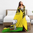 thumbnail image 3 of Manta de Snoopy y Charlie Brown, eres un buen hombre, mantas de franela para viajes y oficina, mantas para sofá cama, colcha cálida, idea de regalo, 3 of 4