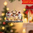 thumbnail image 4 of Qwtwty Room Decor Christmas Piglet Christmas Piglet 2D Acrylic Car Keychain Pendant Holiday Decorations Props, 4 of 9