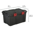 thumbnail image 2 of Sterilite 16 Gal./61 L Storage Trunk, Black, 2 of 3