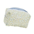 thumbnail image 4 of Large Capacity Cotton Floral Quilted Makeup Bag Cosmetic Pouches Accessory Storage Organized For Travel And Daily Use, 4 of 7