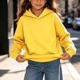 thumbnail image 4 of Diufon Girls Boys Hoodies Unisex Kids Long Sleeve Casual Hooded Sweatshirts Going Out Fall Winter Warm Pullover Tops, 4 of 10