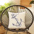 thumbnail image 1 of Nautica Housse de Coussin Carrée Ancre 18 Pouces, 1 of 3
