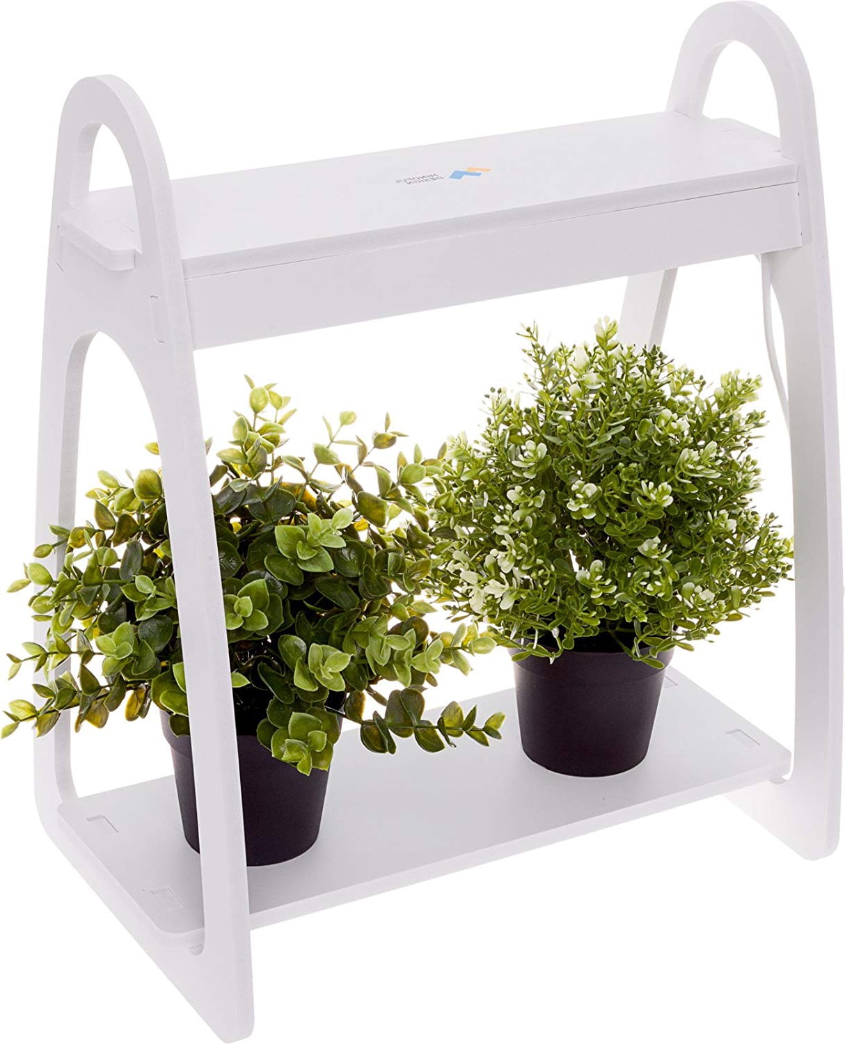 Mindful Design White Led Indoor At Home Mini Planter Counter Top