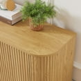 thumbnail image 6 of TrumanPick 58" Wine Bar Cabinet with Adjustable Shelves,Modern Liquor Whiskey Coffee Station, Farmhouse Buffet Sideboard with Storage for Living Room, Kitchen, Entryway, Natural, 6 of 10