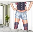 thumbnail image 5 of Ambesonne Fashion Shower Curtain, Woman, 69"Wx84"L, Multicolor, 5 of 5