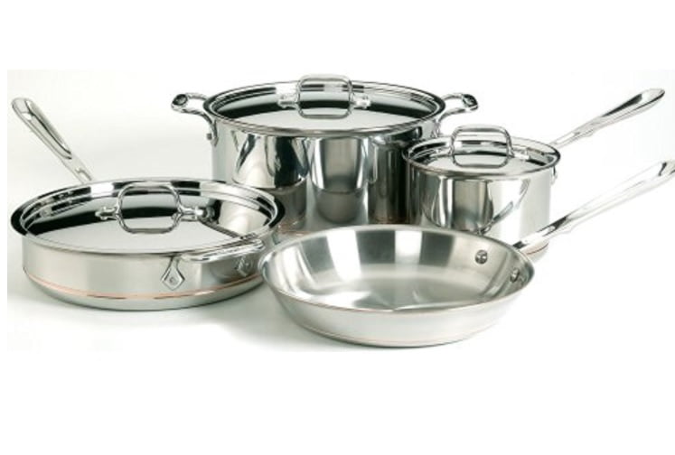 AllClad 60007 SS Copper Core 5Ply Bonded Dishwasher Safe Cookware