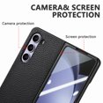 thumbnail image 3 of K-Lion for Samsung Galaxy Z Fold 5Slim Case with Camera Lens Protector, Premium PU Leather Lightweight Full Body Case Shockproof Anti-Scratch Protective Phone Cover for Samsung Galaxy Z Fold 5, Black, 3 of 8
