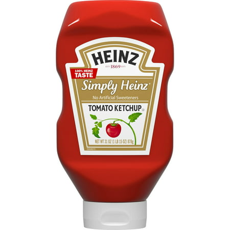 (2 Pack) Heinz Simply Heinz Tomato Ketchup, 31 oz