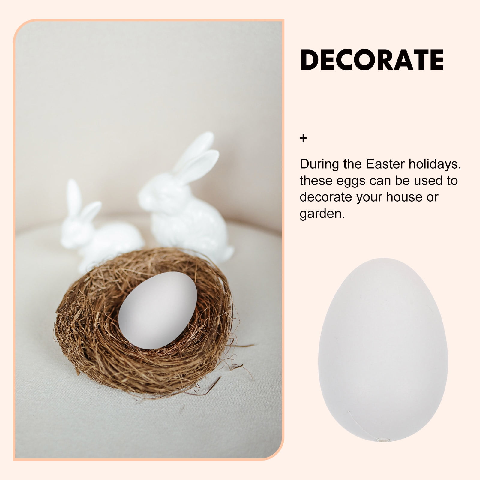 3 Sets Fake Eggs for Dying Simulated Tray Easter Decorating Tools