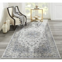 Momeni Traditional Rectangle Area Rug, Grey, 6' X 9'