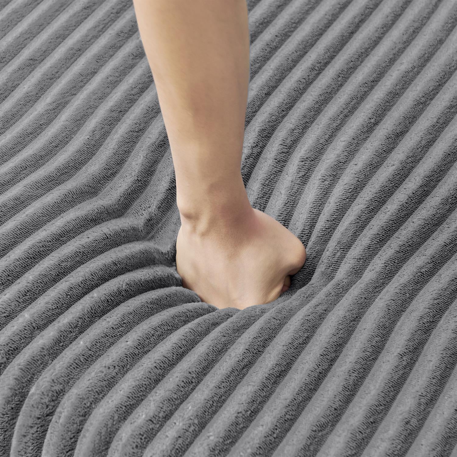 Demi Bonn 132" U-Shaped Modular Sectional Sofa, Modern Corduroy Couch for Living Room & Bedroom, Minimalist Comfy Sleeper Sofa, Gray