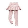 thumbnail image 2 of Uccdo 1/3 Packs Girls Autumn Cotton Leggings Tutu Skirts Culottes Solid Color Pantskirt Skinny Pants, 1-9 Years, 2 of 4