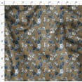 thumbnail image 4 of Soimoi Velvet Fabric Leaves & Floral Artistic Printed Fabric 1 Yard 58 Inch Wide, 4 of 5