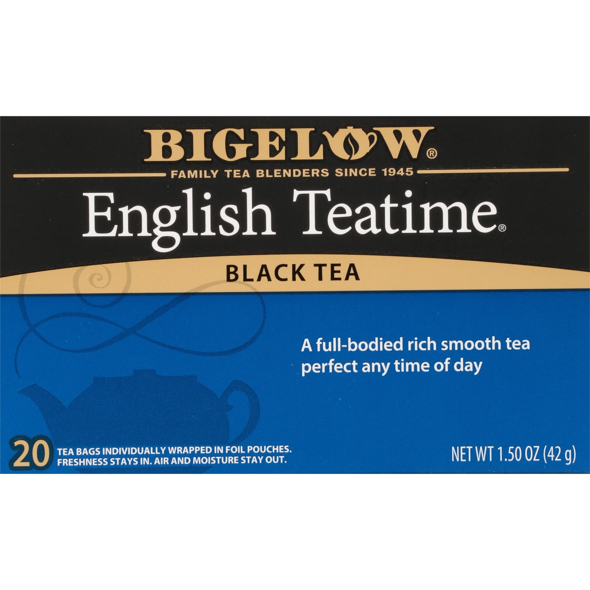 (3 pack) Bigelow English Teatime, Black Tea, Tea Bags, 20 Count