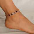 thumbnail image 2 of Kaash Customs Heart Shaped Anklet Bracelet For Women and Girls Beach Jewelry Hand Made Women's Jewelry Gift For Her CZ Stone Anklets for Women Christmas Gift, 2 of 2