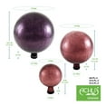 thumbnail image 5 of Achla Designs 12 Inch Gazing Glass Globe Sphere Garden Ornament, Plum, 5 of 6